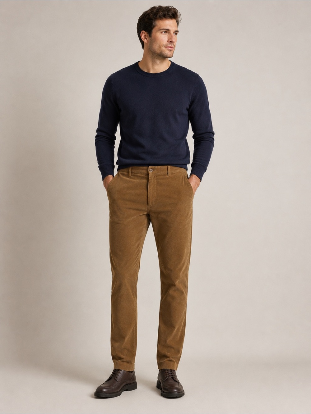 Polo Ralph Lauren Men’s Brown Corduroy Pants – Classic Vintage Style